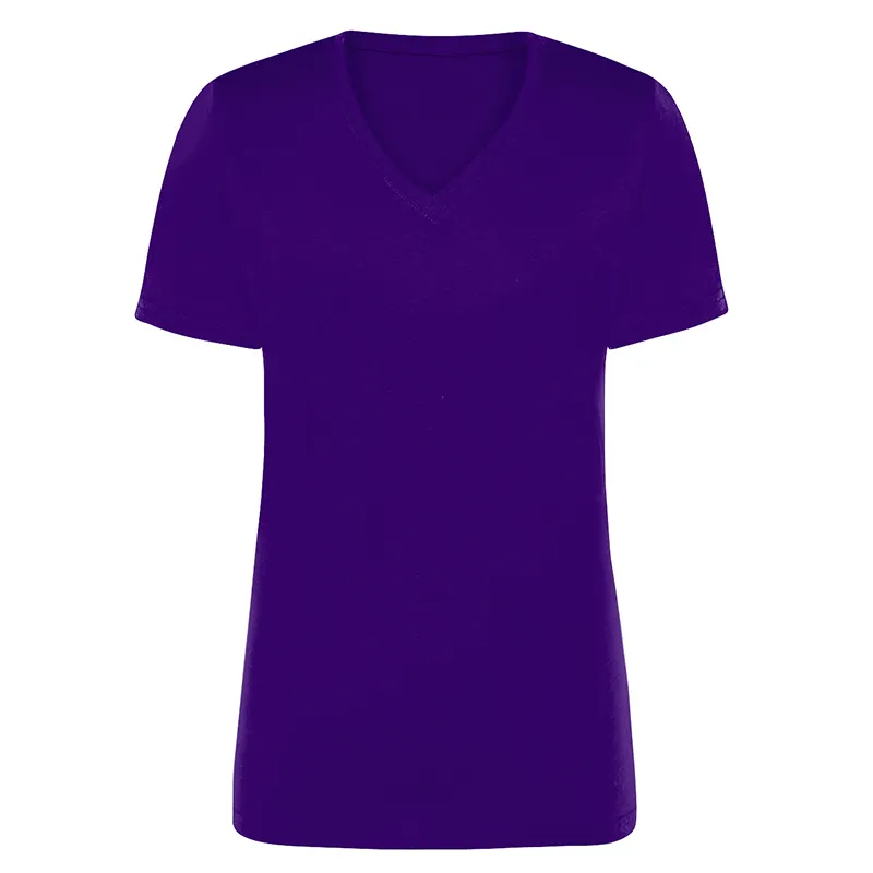 Camiseta personalizada mujer cuello de pico 145 g