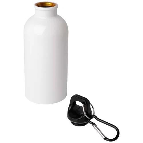 Botella Oregon de acero reciclado 400 ml con mosquetón - foto 3